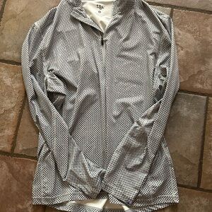 Men's Black and White Polo Shirt